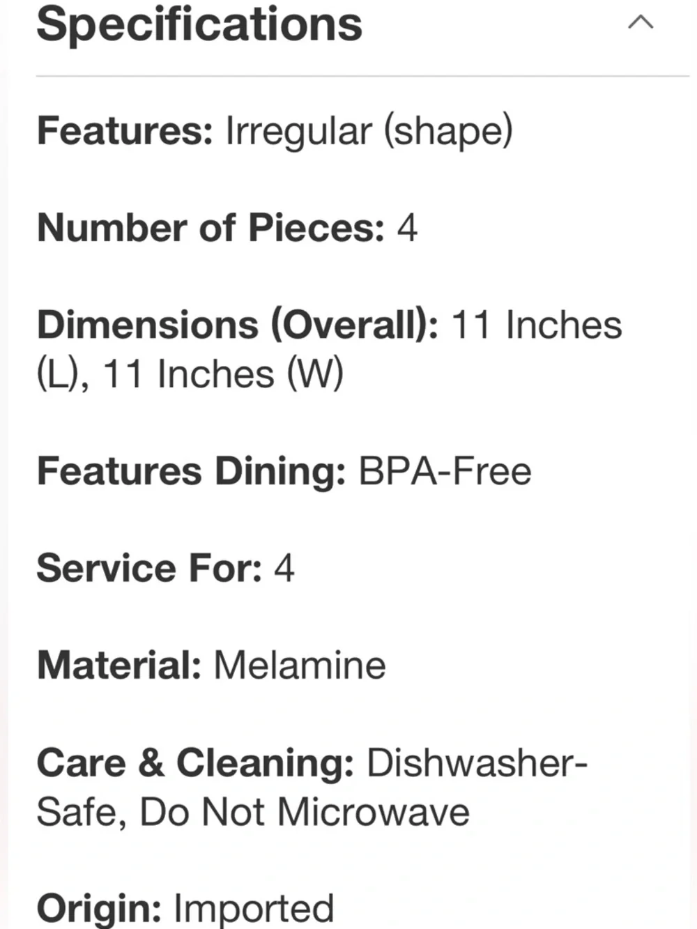 ROLLER RABBIT NWT 4pc Floral Vines Melamine Dinner Plates Blue - Picture 5 of 5